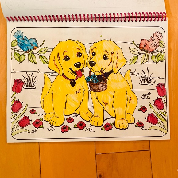 Lot if 3 Lisa Frank coloring books and poster book - Picture 6 of 9